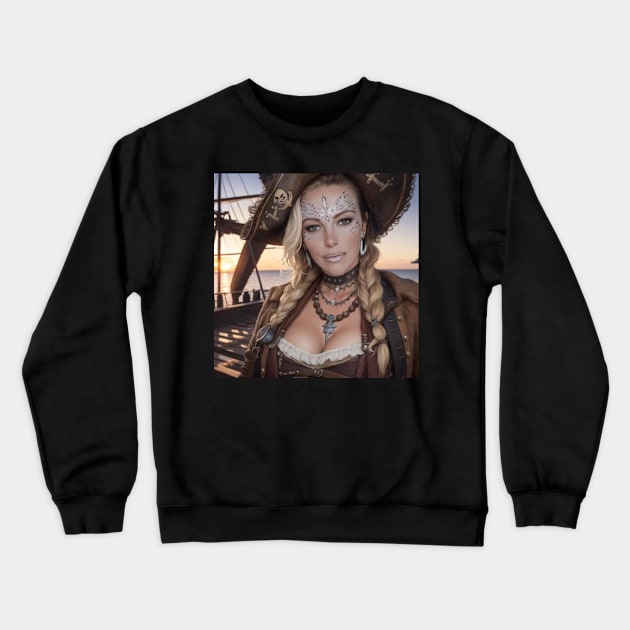 Bre Baddie Lady Frost Crewneck Sweatshirt by Bre'z Island Store